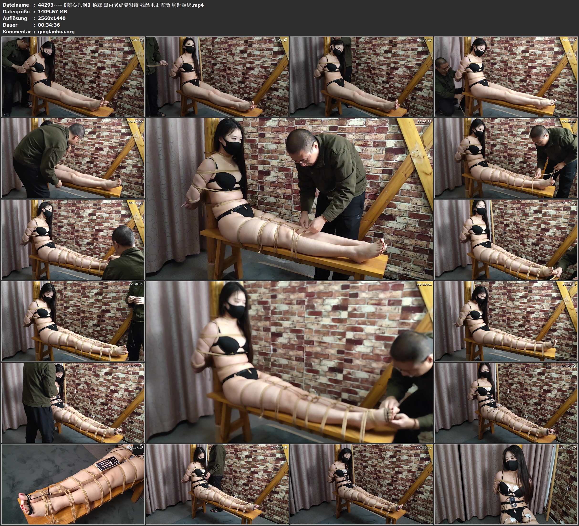 44293----【随心原创】杨蕊 黑内老虎凳紧缚 残酷电击震动 脚趾捆绑.jpg