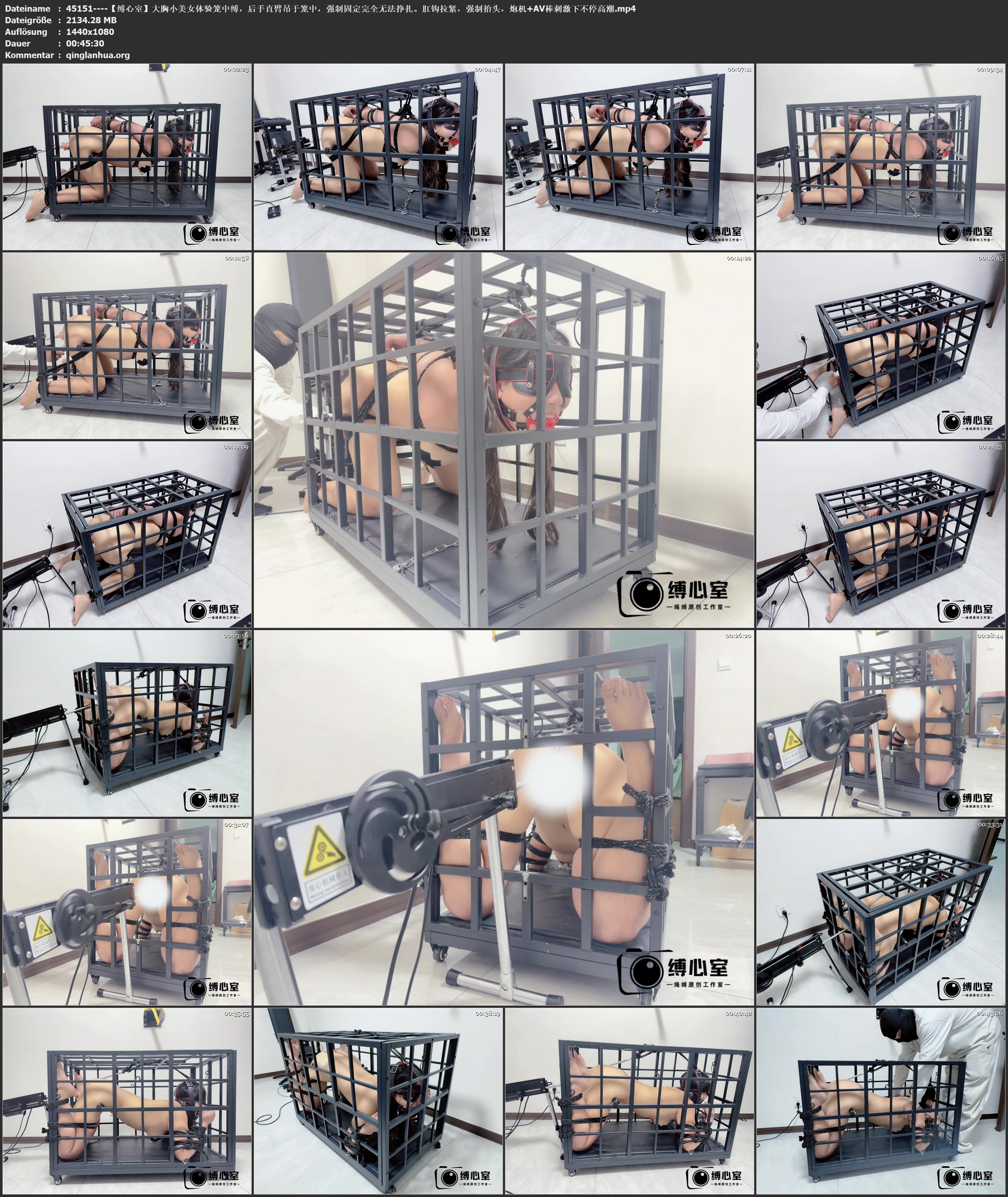 45151----【缚心室】大胸小美女体验笼中缚，后手直臂吊于笼中，强制固定完全无法挣扎.jpg