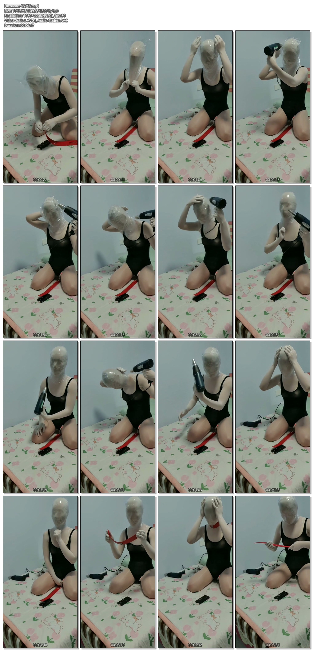 46046----【幽灵】白色半包紧身衣 白色高跟 黑色丝袜泳衣 热缩呼吸过程.jpg