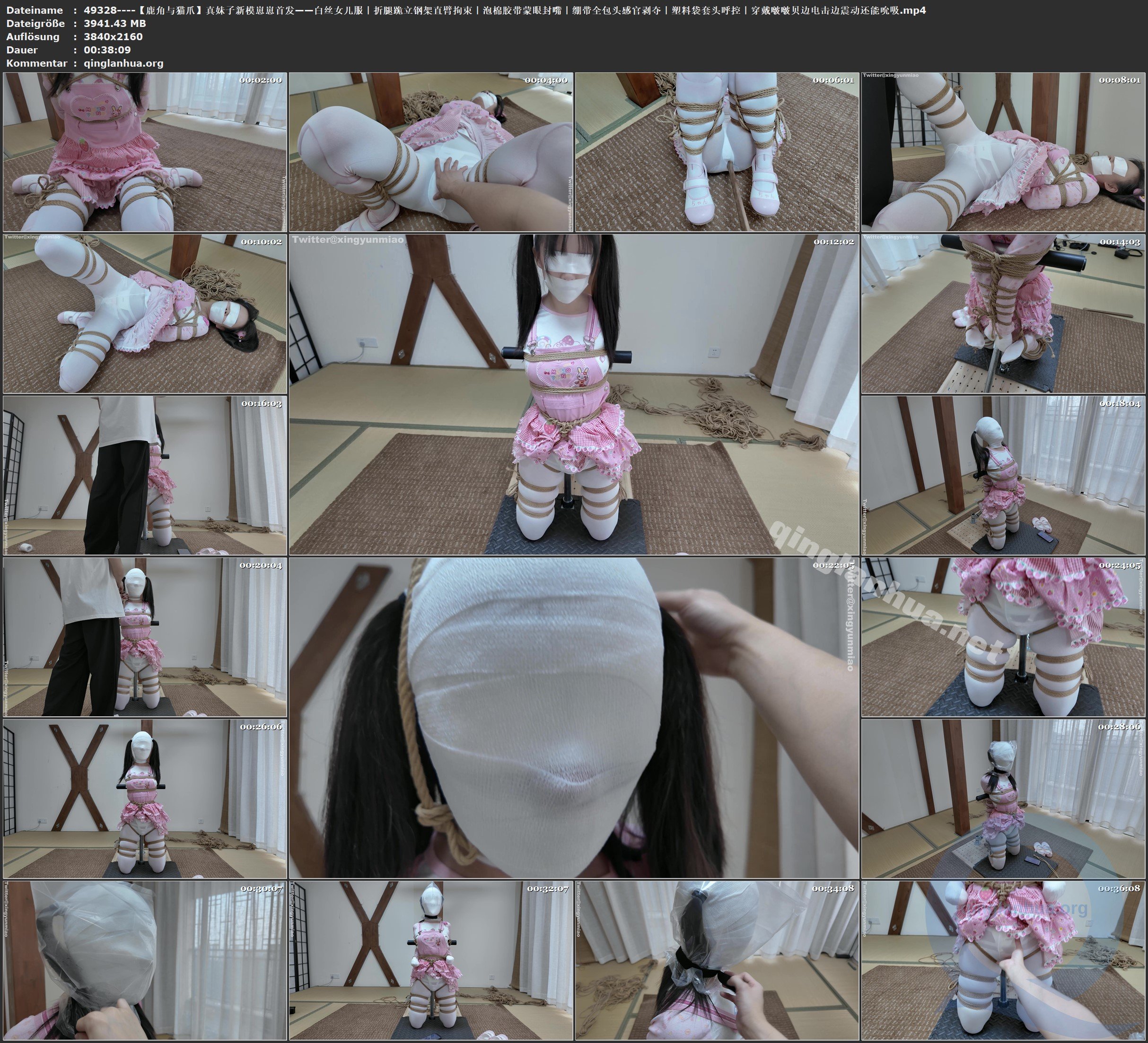 49328----【鹿角与猫爪】真妹子新模崽崽首发——白丝女儿服｜折腿跪立钢架直臂拘束｜.jpg