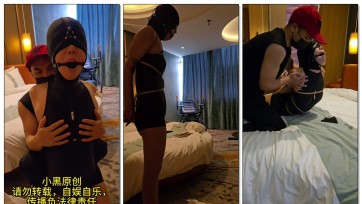 【小黑原创】超紧驷马，很难受，一直想吐，口水流了很多