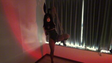 【海砂原创】sm俱乐部kig兔子小姐性感热舞，手把手引导客人在椅子上玩