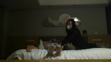 【覆面人】穿zentai按摩