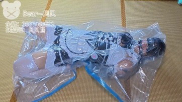 【贝贝熊原创】突发奇想，真空袋是包裹全身的真空玩法，那要是只让头部呼控抽真空那会不会也很好玩呢！！果断改装了一下塑料袋来试一下【小熊日常日记22-改装塑料袋+真空袋绝叫折磨】