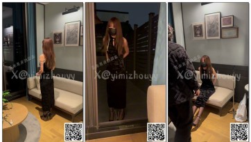 【粥粥】[旗袍3]黑丝高跟镣铐天台户外行走+驷马挣扎