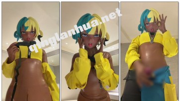 【zentai】カナリィ⚡撮影後の汗とご褒美タイム（伪娘kig）