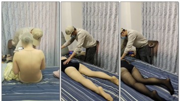 【何qingfeng】老婆叠层透明丝袜全包按摩