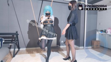 【BadCat】【班主任时汐严厉管教叛逆女学生依依】【女女剧情 强迫管教 精彩对话 单腿吊缚 金属枷锁】