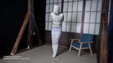 【试炼工作室】消失半月的小欣回归被紧缚之后绷带全包木乃伊
