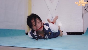 【clz原创】小百合制服后手吊bo子 捆绑驷马挣扎放置 yang具大号口球！哭鼻涕眼泪一齐流下！