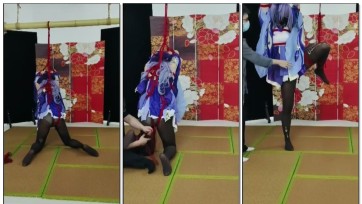 【楚鸽BGM】刻晴强制跪立，单腿站立