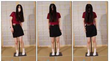 【倔强】小羊人台入体罚站 假阳深深嵌入 只能垫脚 稍放松就会到底