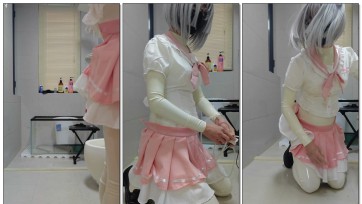 【哈曼哈w】乳胶jk/灌肠大肚/憋尿排出/尿液灌肠