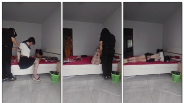 【喜欢捆绑的灵儿】伪娘圣灵儿 扎带捆绑电击训练