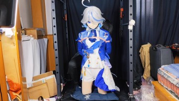 【时生】水神芙宁娜的捆绑体验！kigurumi，并腿缚，吊起双腿，大字缚，龟甲缚，棒棒刺激，包含捆绑过程。（注：无声版）