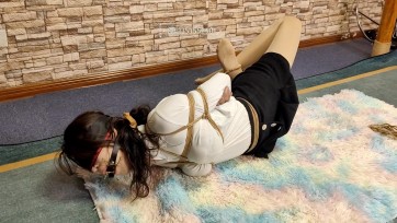 【一绳所爱】白领优优极限驷马、后手观音吊绑放置