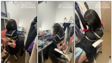 【夜之城工作室】回到出租屋发现男舍友在穿着女装看捆绑片...那就让他自己也变成那样吧！