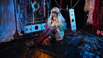 【叶沫沫】捆绑放置挣扎Cos系列第十二集，流萤，上半部分