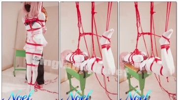 【Noel】碧蓝档案-鹫见芹娜cos 日式紧缚+驷马+电击+GC+放置挣扎