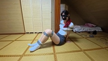 【渎竺】【川川】欧美图简单复刻！银色胶带简缚！