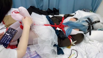 【江鱼儿】衣柜里面有什么呢？ 白丝流萤女仆驷马郊狼捆绑放置 tk sp调教 衣柜驷马震动放置gc