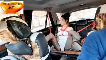 【绳舞飞扬】橘子押运万达户外紧缚行走（发布版）：新模橘子接受挑战万达广场户外首次！冬天很冷