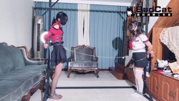 【BadCat】【妙妙X咲希】【恶魔X女侦探 第一部终章 双女都被铁链紧缚 股绳相互折磨】【百合双女 剧情 捆绑 挣扎】