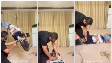 【夜之城工作室】男娘兔子洞吊缚榨米青