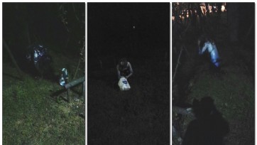 【小樱】夜间JK制服陪主人出门散步，路边脱下制服露出体操服，戴上项圈将狗链交给主人，由主人牵着爬行（伪娘）