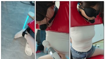 【SM工作室】大学生女m拘束口水收集+棒棒强高